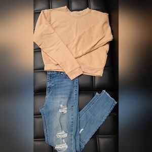 Women's Butterscotch Back Seam Sweatshirt Size S
